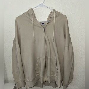 Tan zip up hoodie